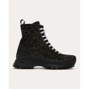 NEW P448 Dark Leopard Denise Boot in Black Size 5.5 (36)